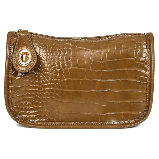 Swinger Turnlock Clutch PU Leather PU Leather PU Leather