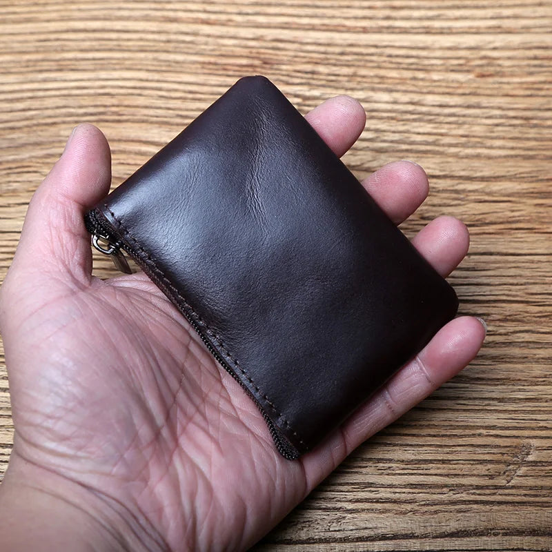 Genuine Leather Mini Coin Purse 