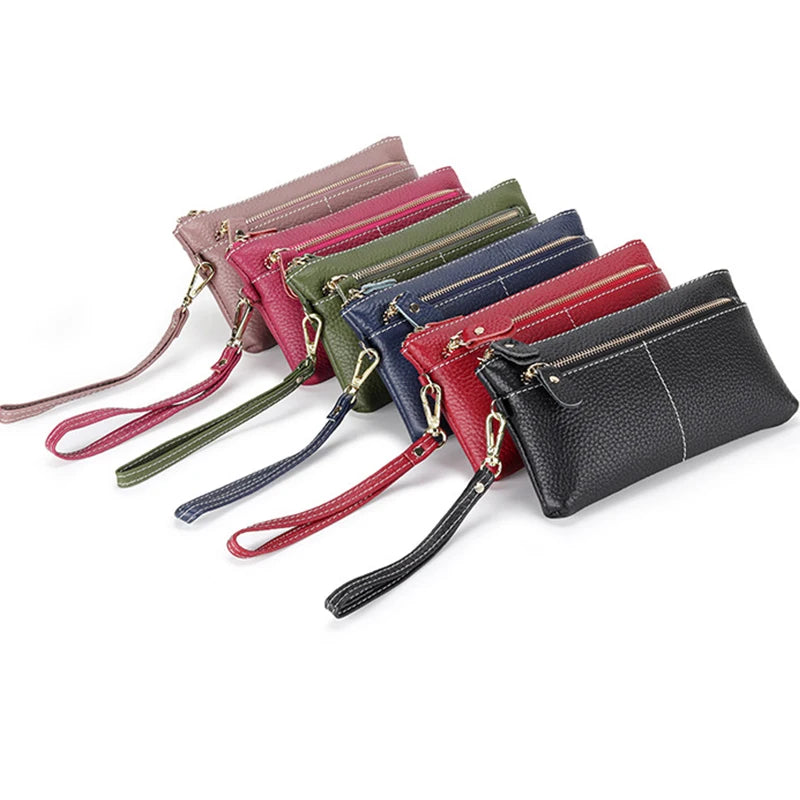 Genuine Leather Clutch Bag Women 