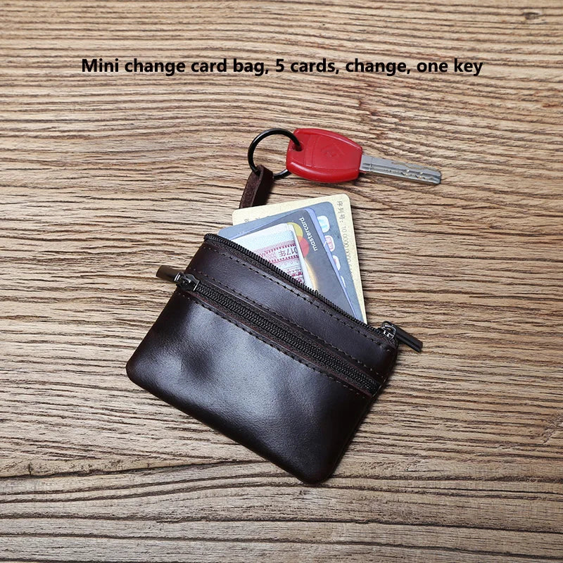 Genuine Leather Mini Coin Purse 