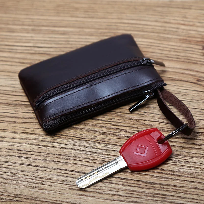 Genuine Leather Mini Coin Purse 