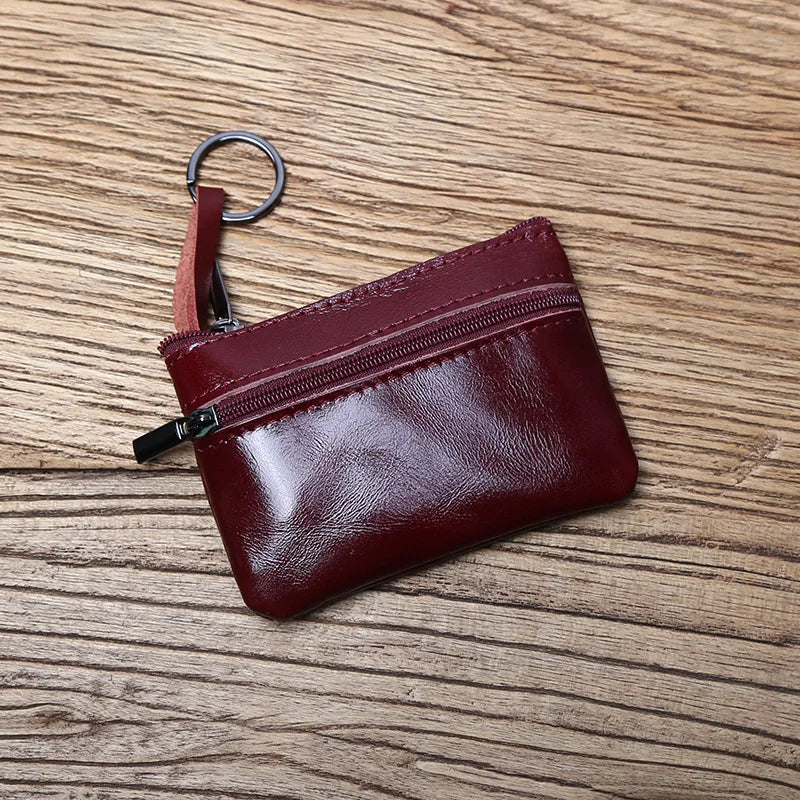 Genuine Leather Mini Coin Purse 