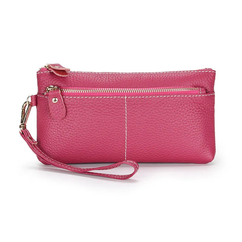 Genuine Leather Clutch Bag Women 