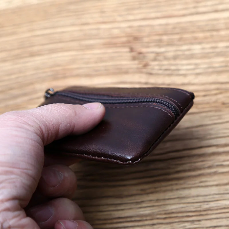 Genuine Leather Mini Coin Purse 