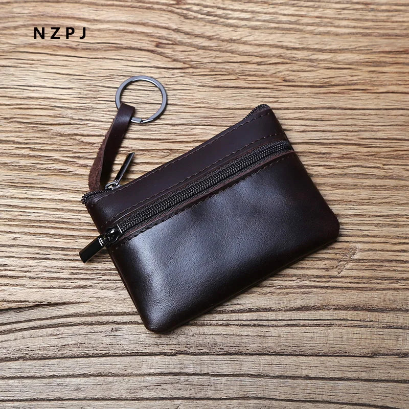 Genuine Leather Mini Coin Purse 