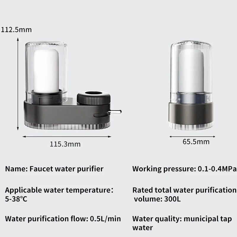 Faucet Tap Water Purifier Physical Filtering 