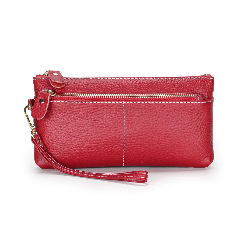 Genuine Leather Clutch Bag Women 