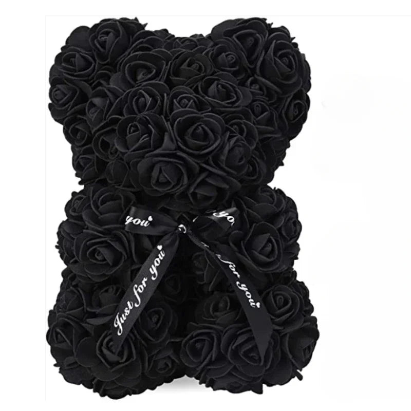 Artificial Flower Eternal Rose Teddy Bear for Mom Mother'S Day Birthday Valentine'S Day Anniversary Gifts & Decorations